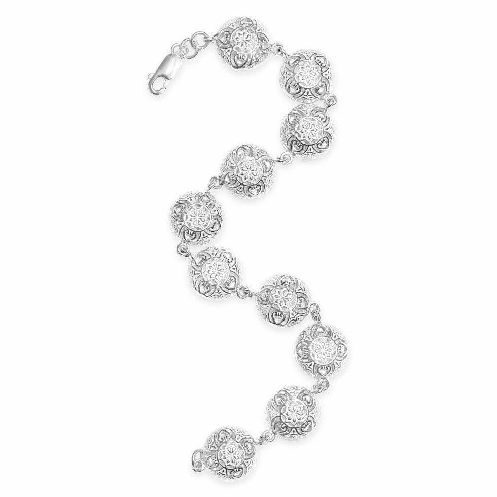 memory keeper bracelet in silver on a white background