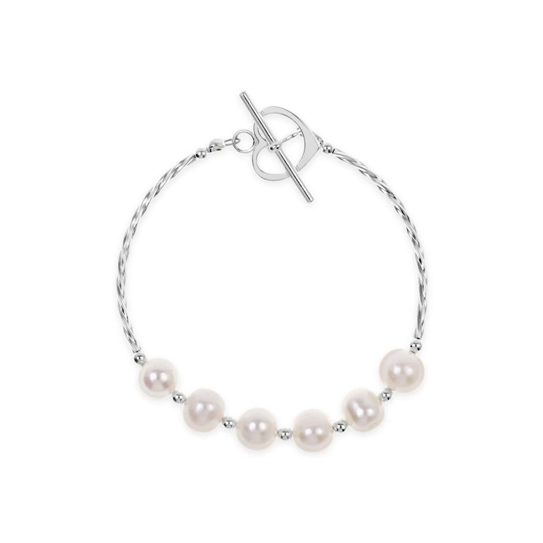 Twist Pearl Bracelet | Ivory