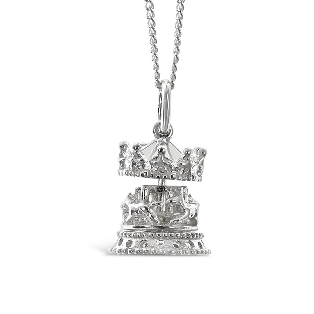 magical charm carousel happiness in silver 