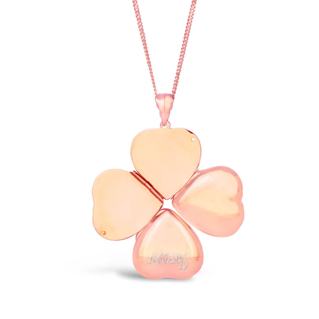 Lily Blanche rose gold heart locket with 4 photos