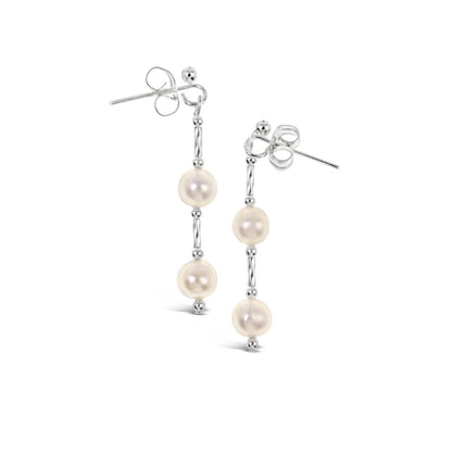 Twist Pearl Earrings | Ivory