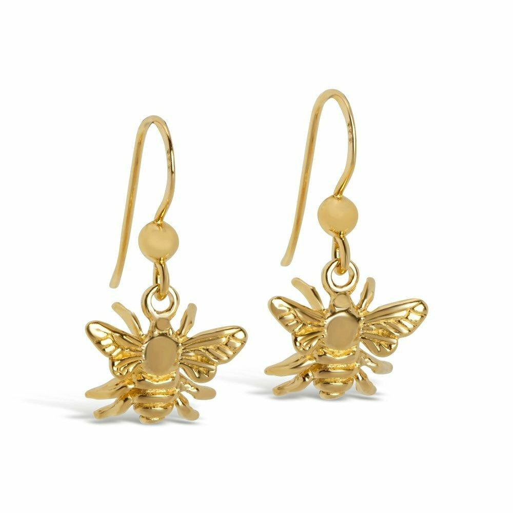 Lily Blanche Gold Bee Earrings