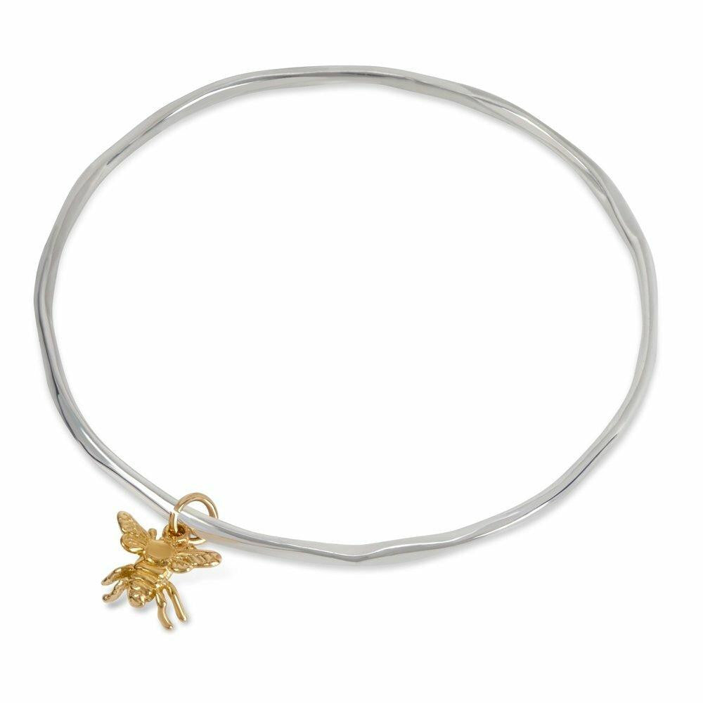 Lily Blanche bee bangle silver/ gold