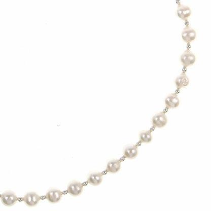 Sterling Pearl Necklace | Ivory