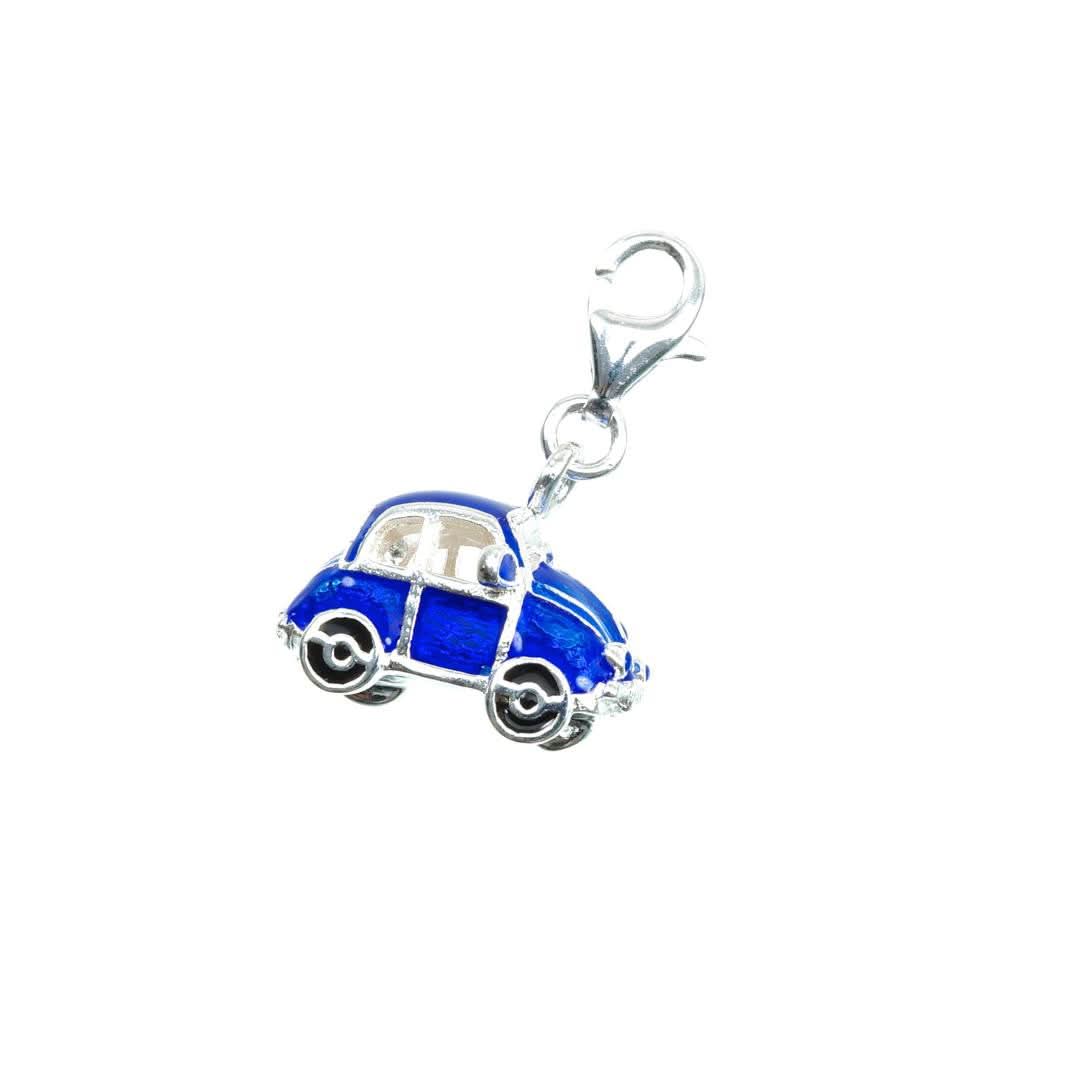 Beetle car charm on a white background