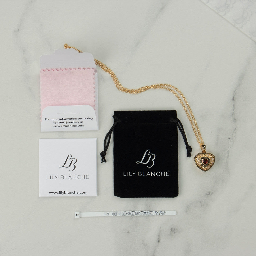 free luxury jewellery care kit on a marble background