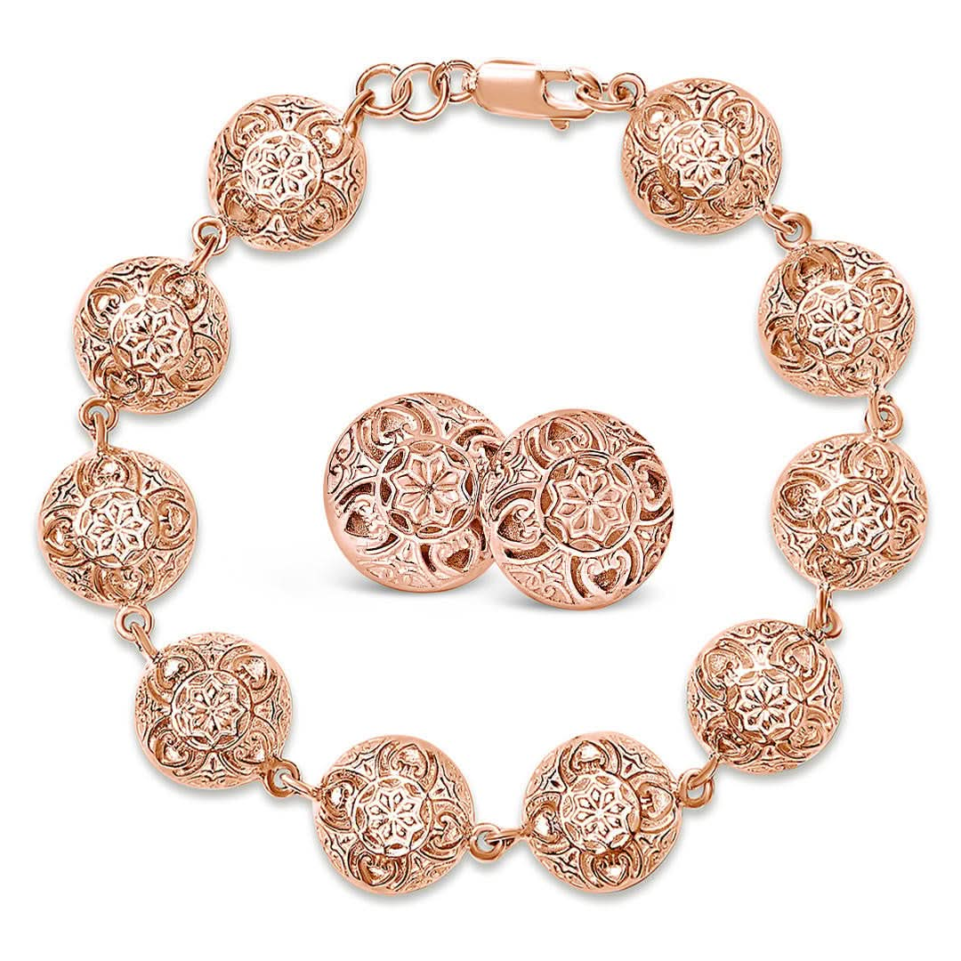 rose gold memory keeper bracelet with rose gold memory keeper earrings