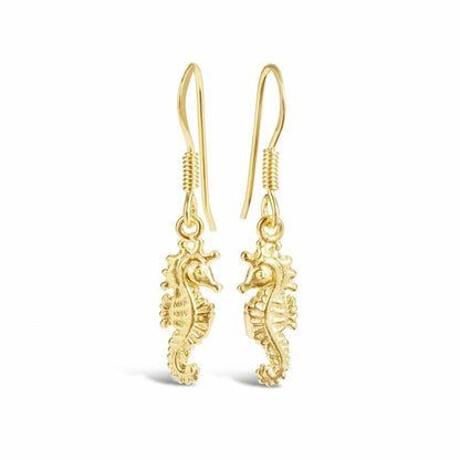 Seahorse Earrings | Gold
