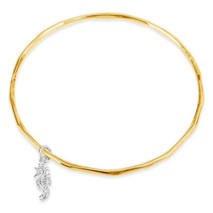 Lily Blanche Seahorse Bangle gold/ silver