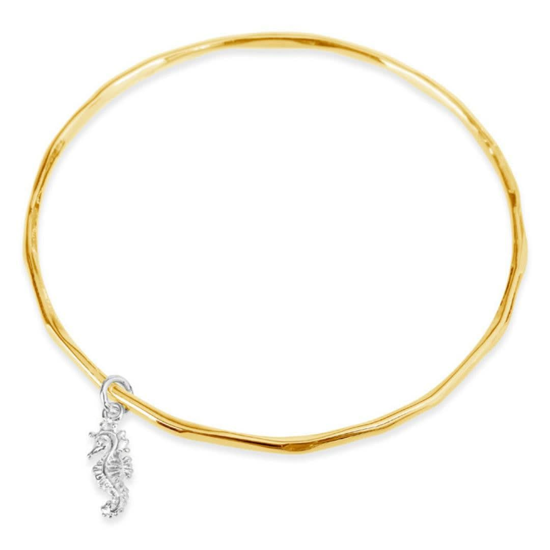 Lily Blanche Seahorse Bangle gold/ silver