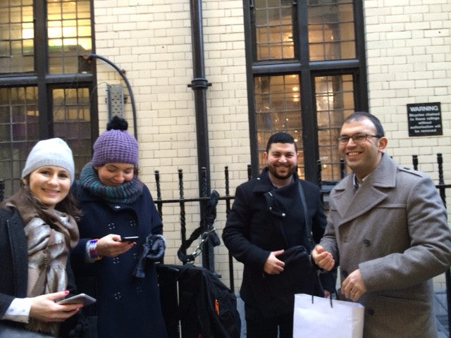 New friends in the queue for Liberty Open Call!